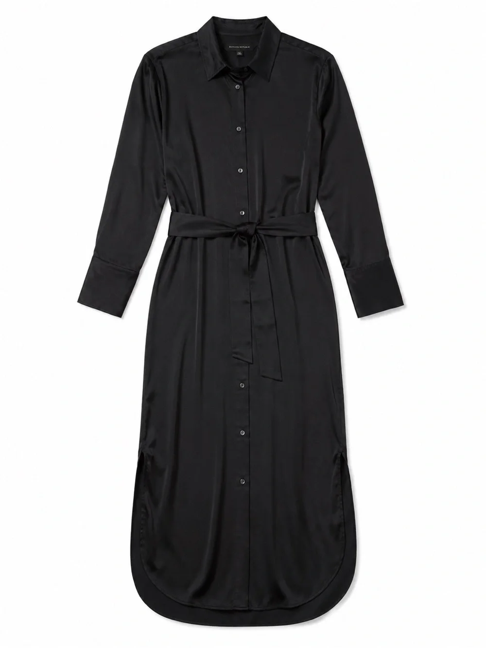 Banana Republic Muse Black 100% Silk Dress Size X Small - Picture 3 of 6
